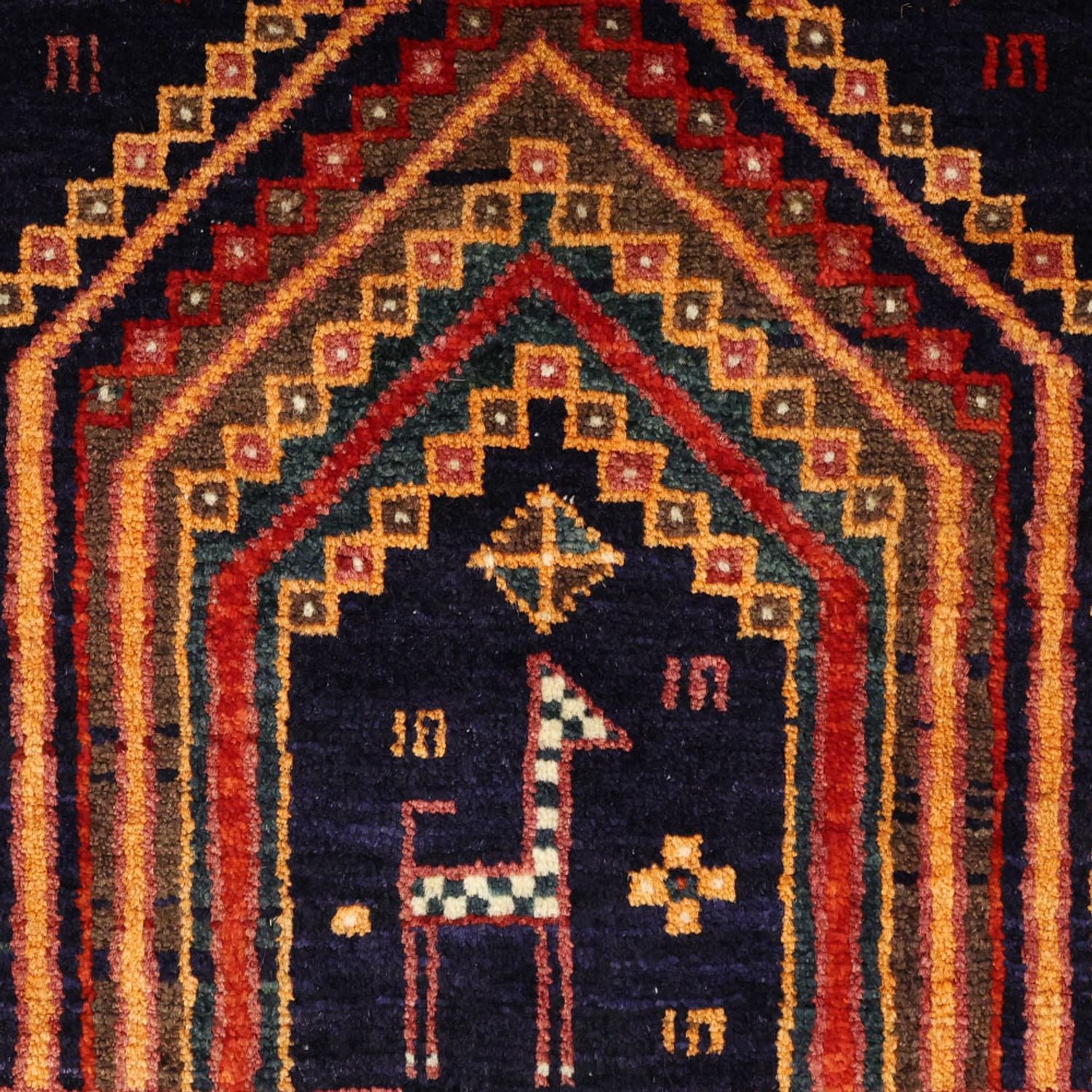Tapis de couloir Tapis Belutsch - 251 x 128 cm - rouge foncé