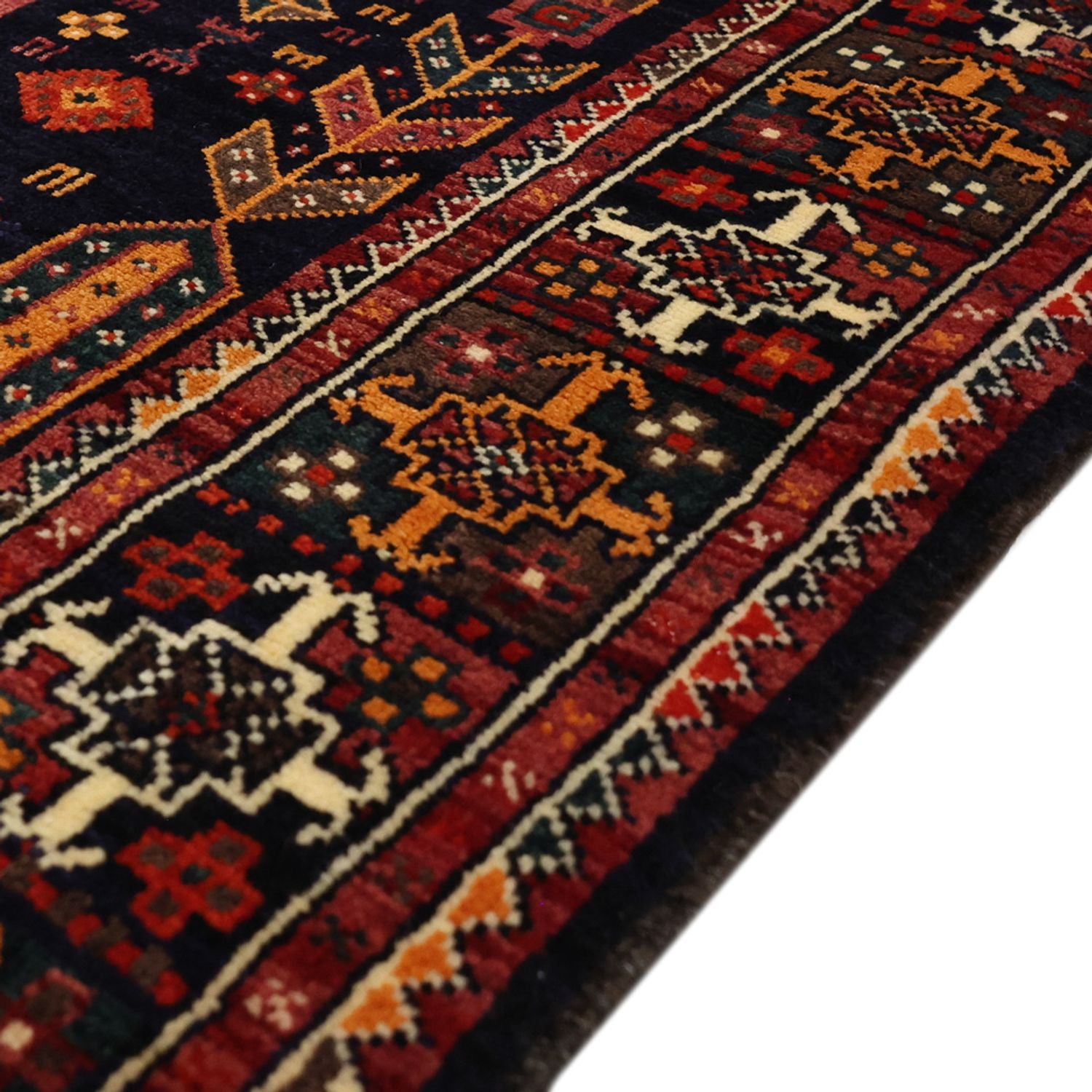 Tapis de couloir Tapis Belutsch - 251 x 128 cm - rouge foncé