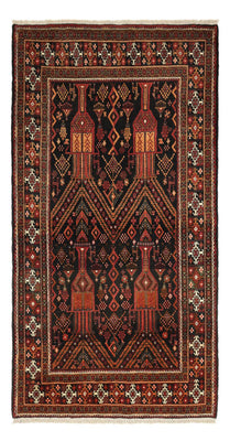 Tapis Belutsch - 219 x 119 cm - rouge foncé