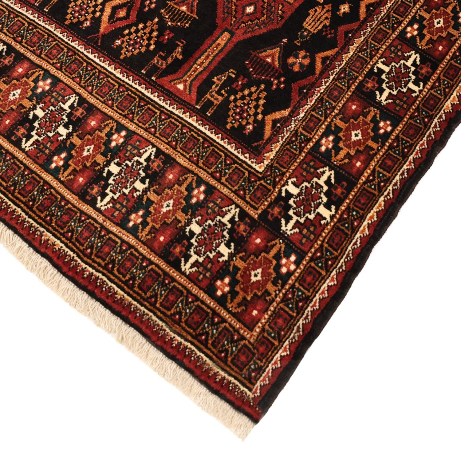 Tapis Belutsch - 219 x 119 cm - rouge foncé