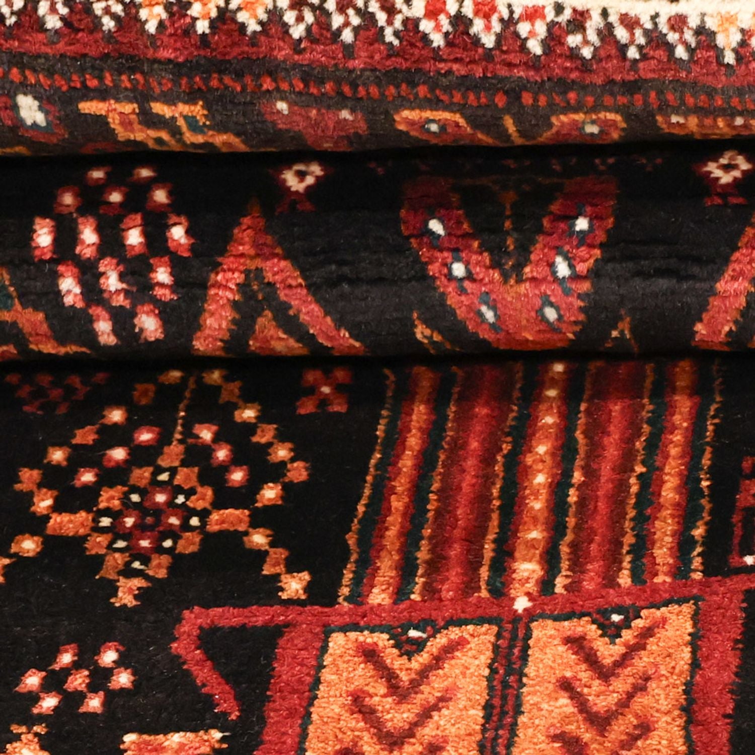 Tapis Belutsch - 219 x 119 cm - rouge foncé