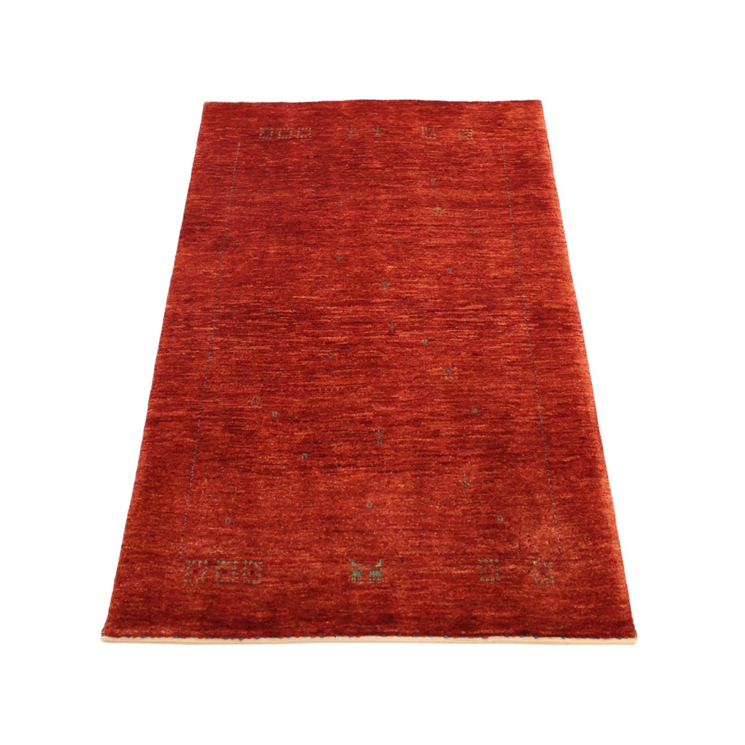 Gabbeh Teppich - Kaschkuli Perser - 127 x 78 cm - orange