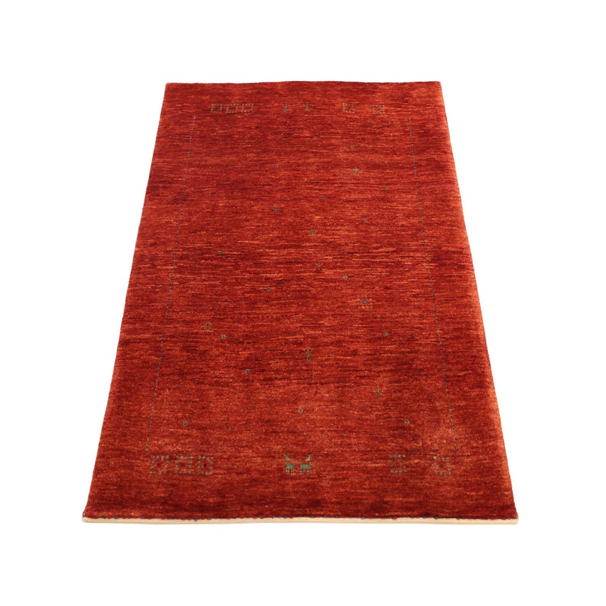 Tapis Gabbeh - Persan Kashkuli - 127 x 78 cm - orange