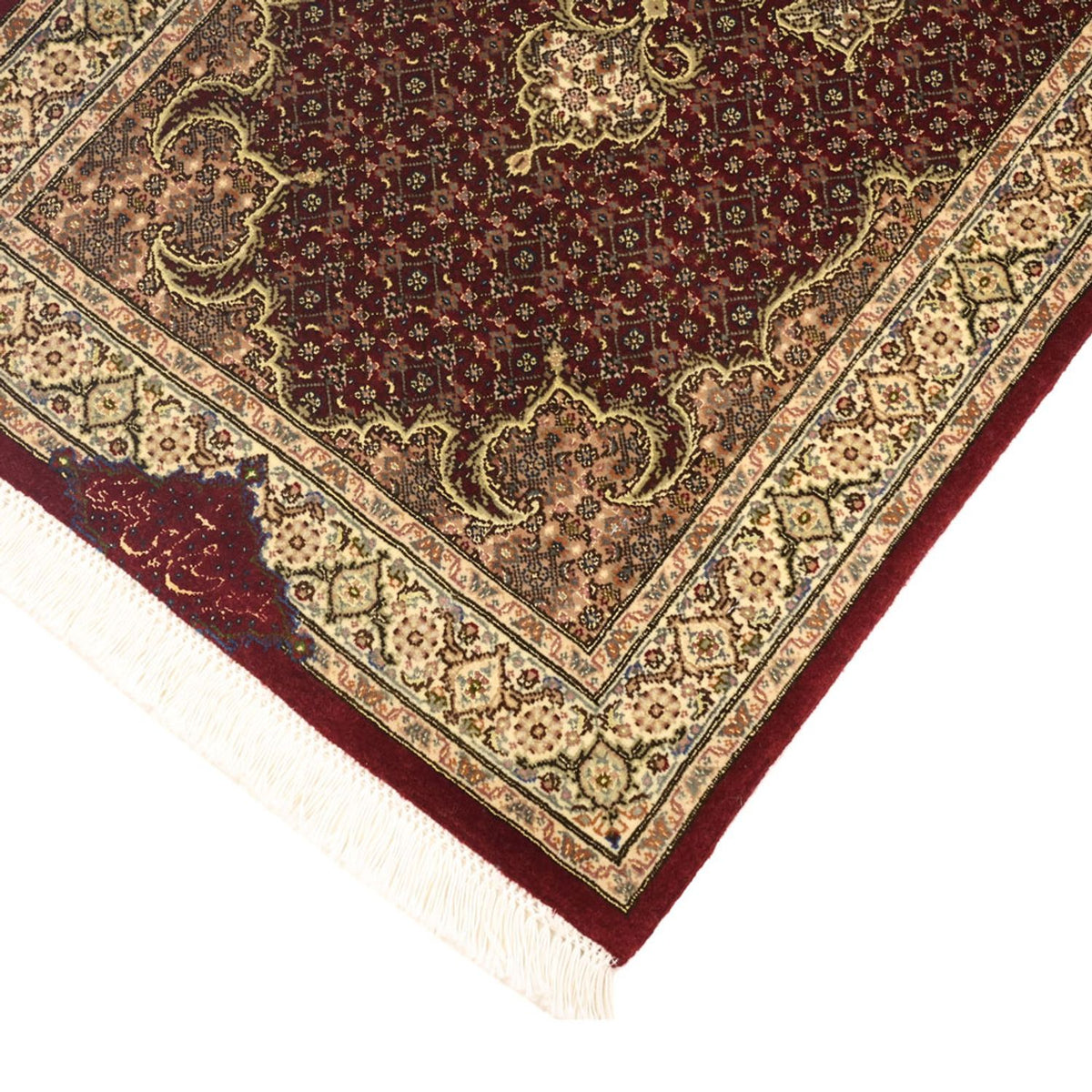 Tapis persan - Tabriz - Royal - Royal - 111 x 57 cm - beige foncé