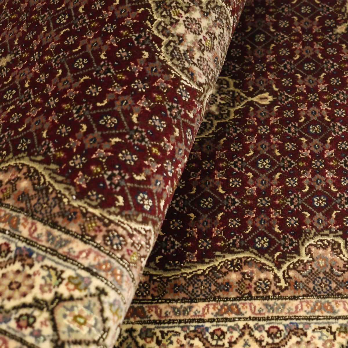 Tapis persan - Tabriz - Royal - Royal - 111 x 57 cm - beige foncé