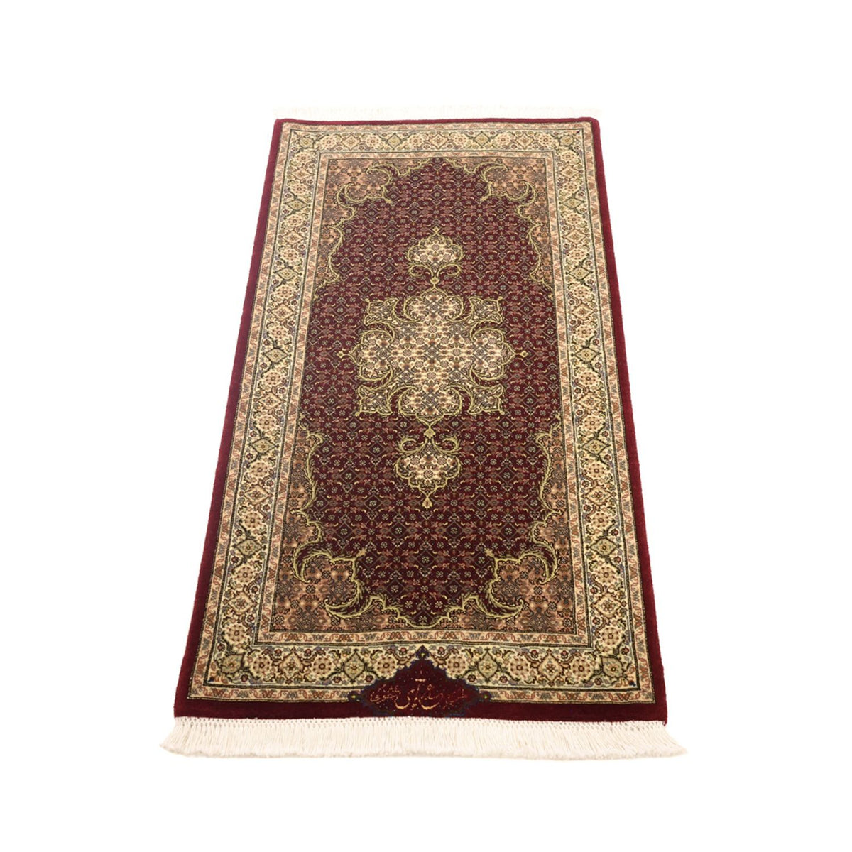 Tapis persan - Tabriz - Royal - Royal - 111 x 57 cm - beige foncé