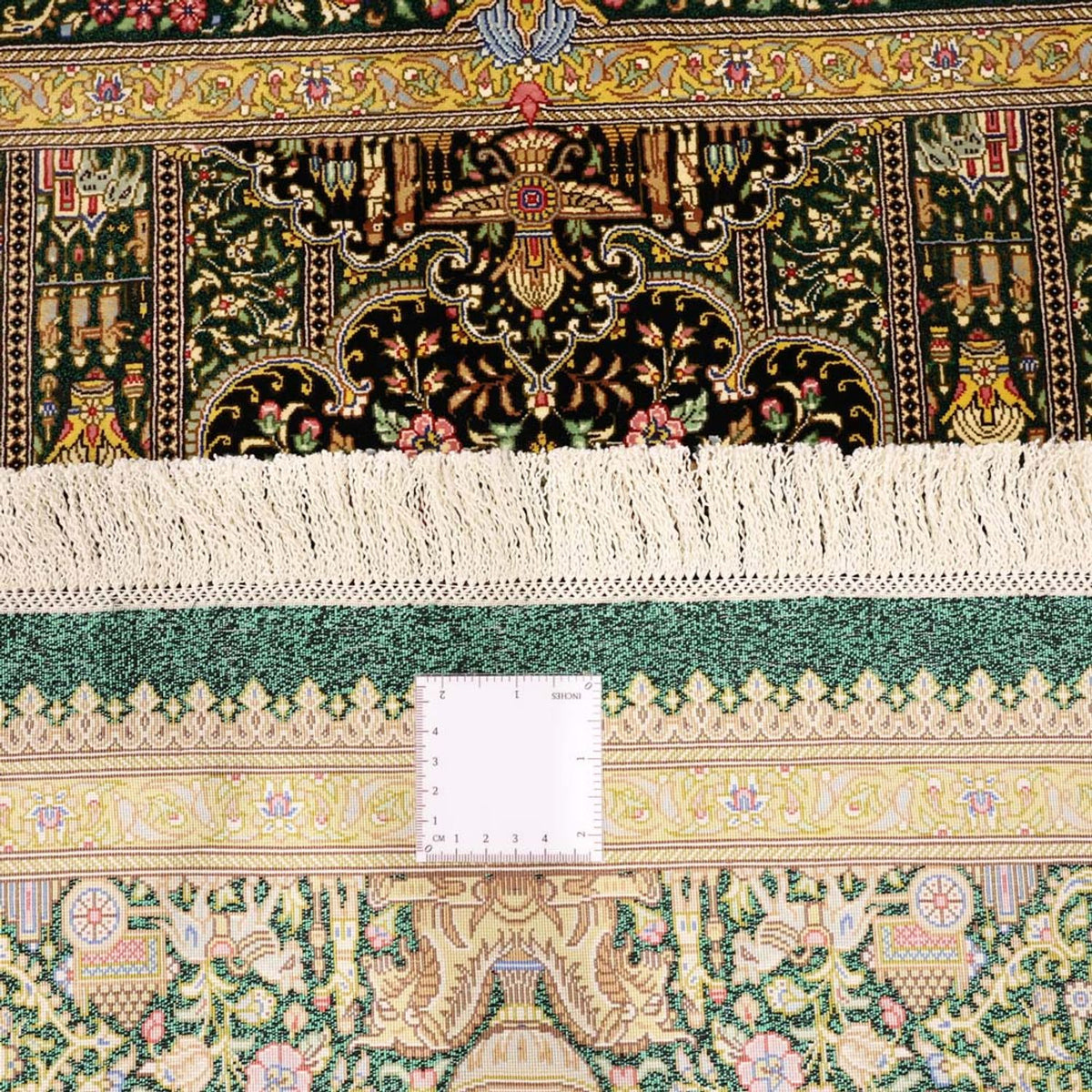 Tapis persan - Ghom - Royal - 156 x 99 cm - beige foncé