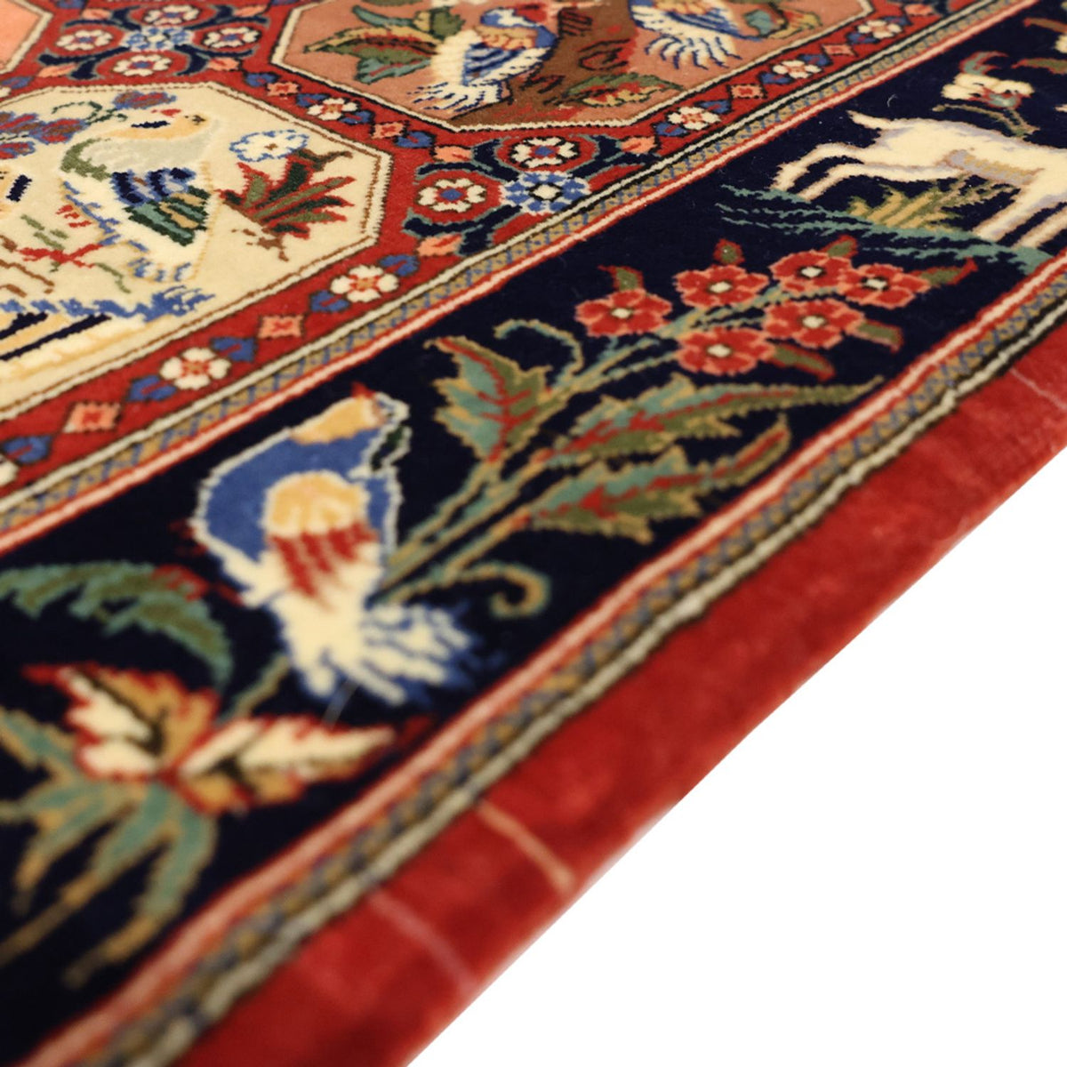 Tapis persan - Ghom - Royal - 114 x 56 cm - multicolore