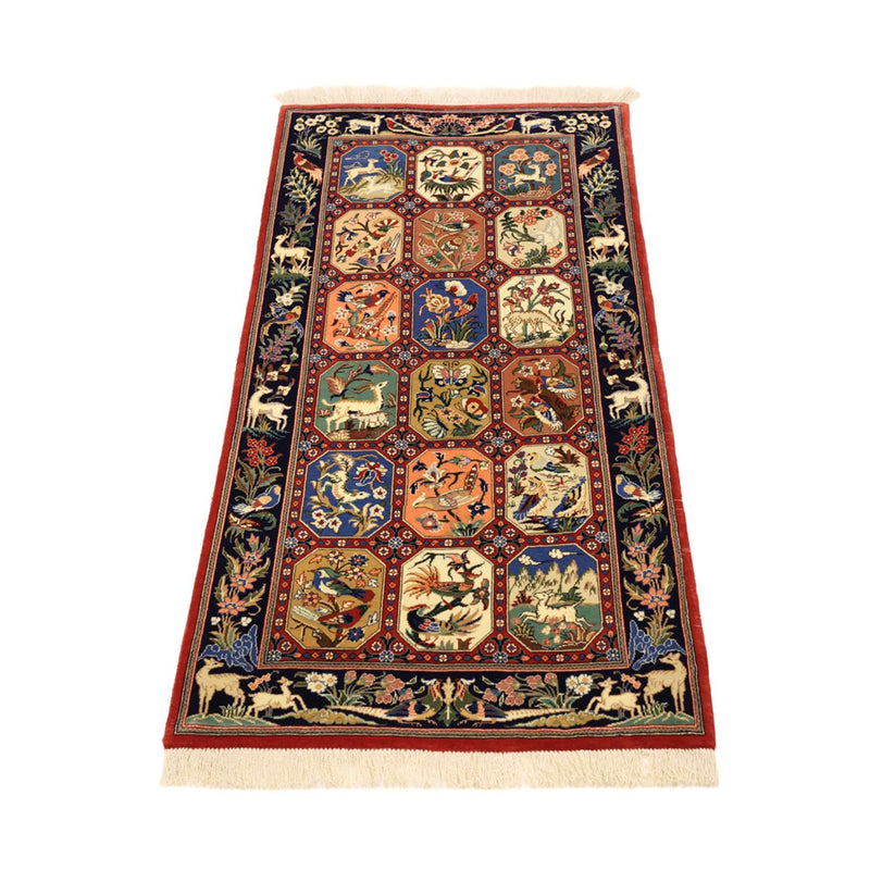 Perserteppich - Ghom - Royal - 114 x 56 cm - mehrfarbig