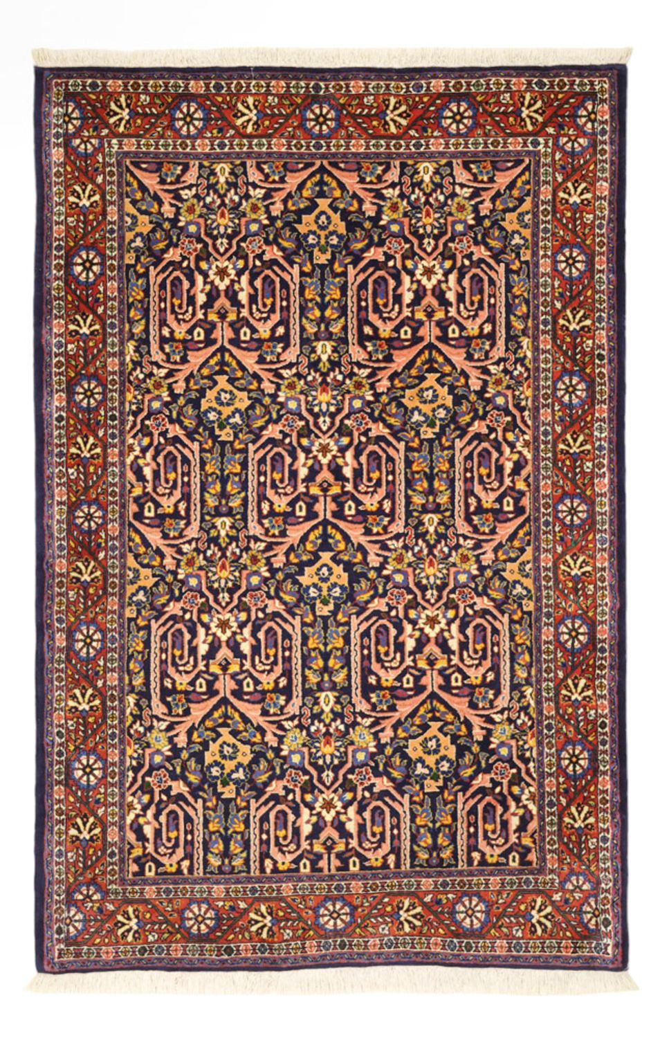 Tapis persan - Classique - 158 x 104 cm - rouge foncé