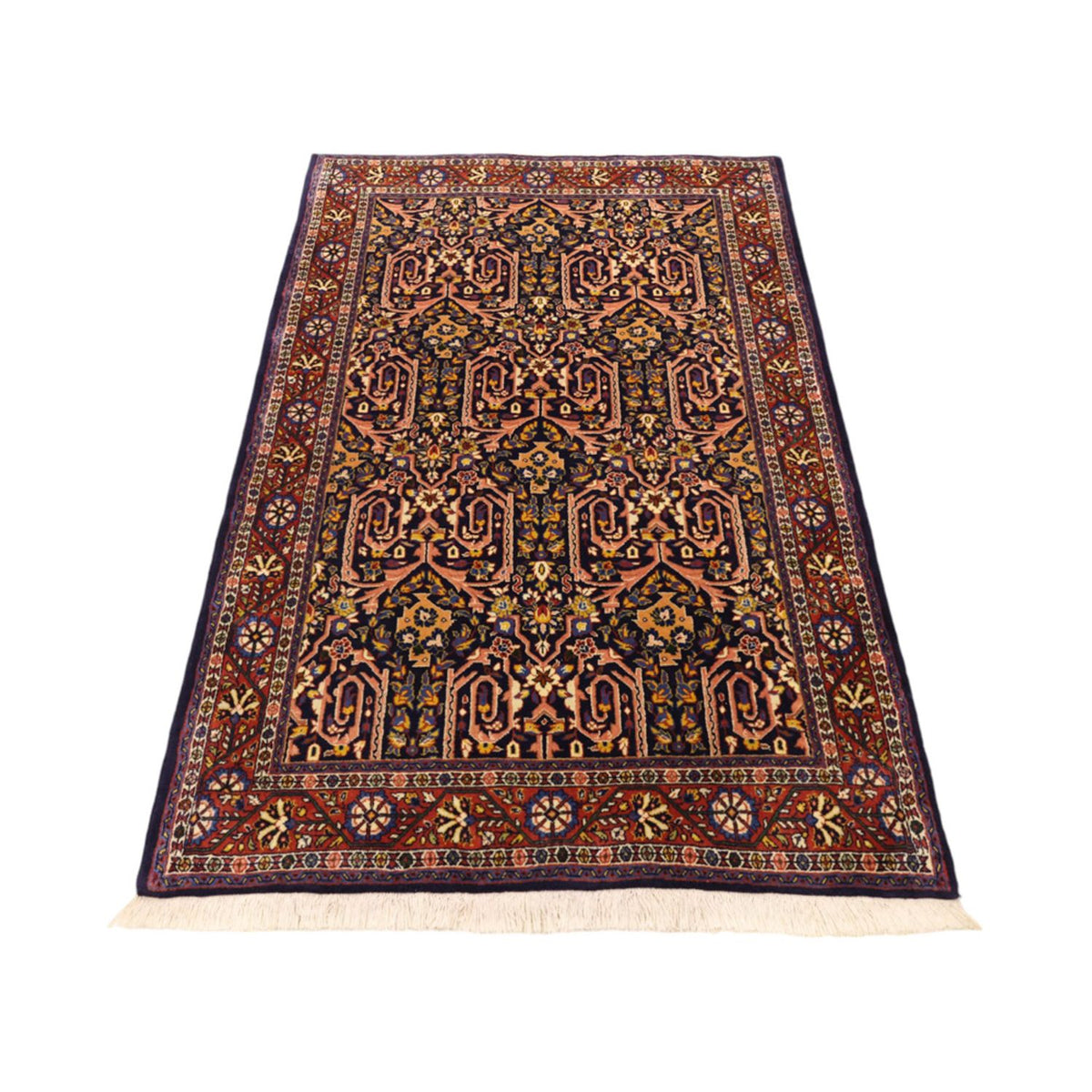 Tapis persan - Classique - 158 x 104 cm - rouge foncé