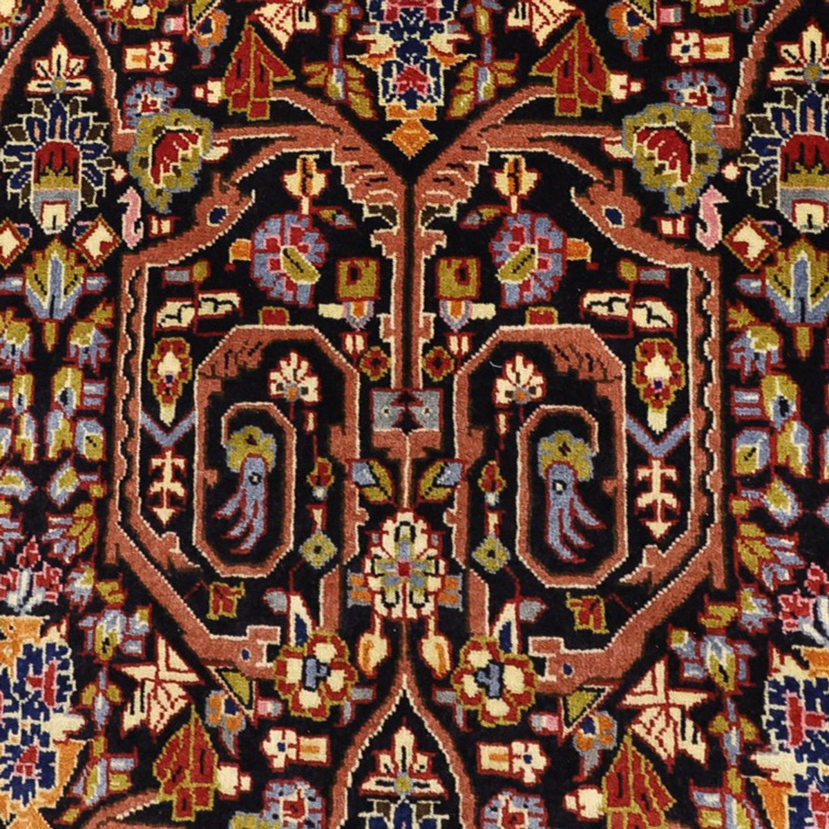 Tapis persan - Classique - 147 x 103 cm - rouge foncé