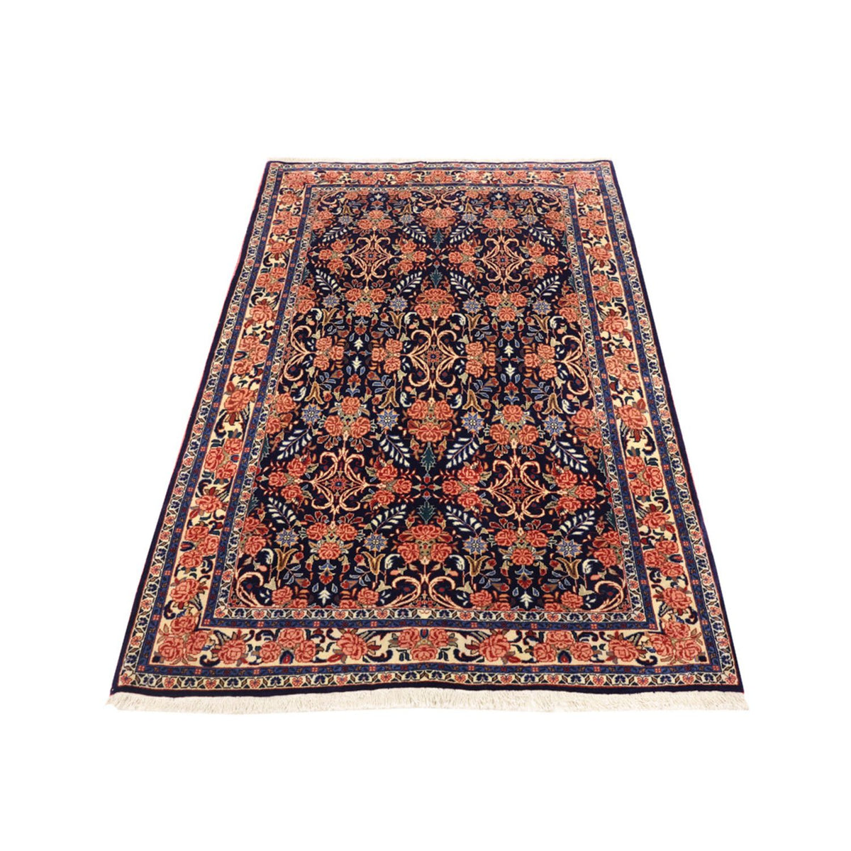 Tapis persan - Bidjar - Royal - 161 x 113 cm - bleu foncé
