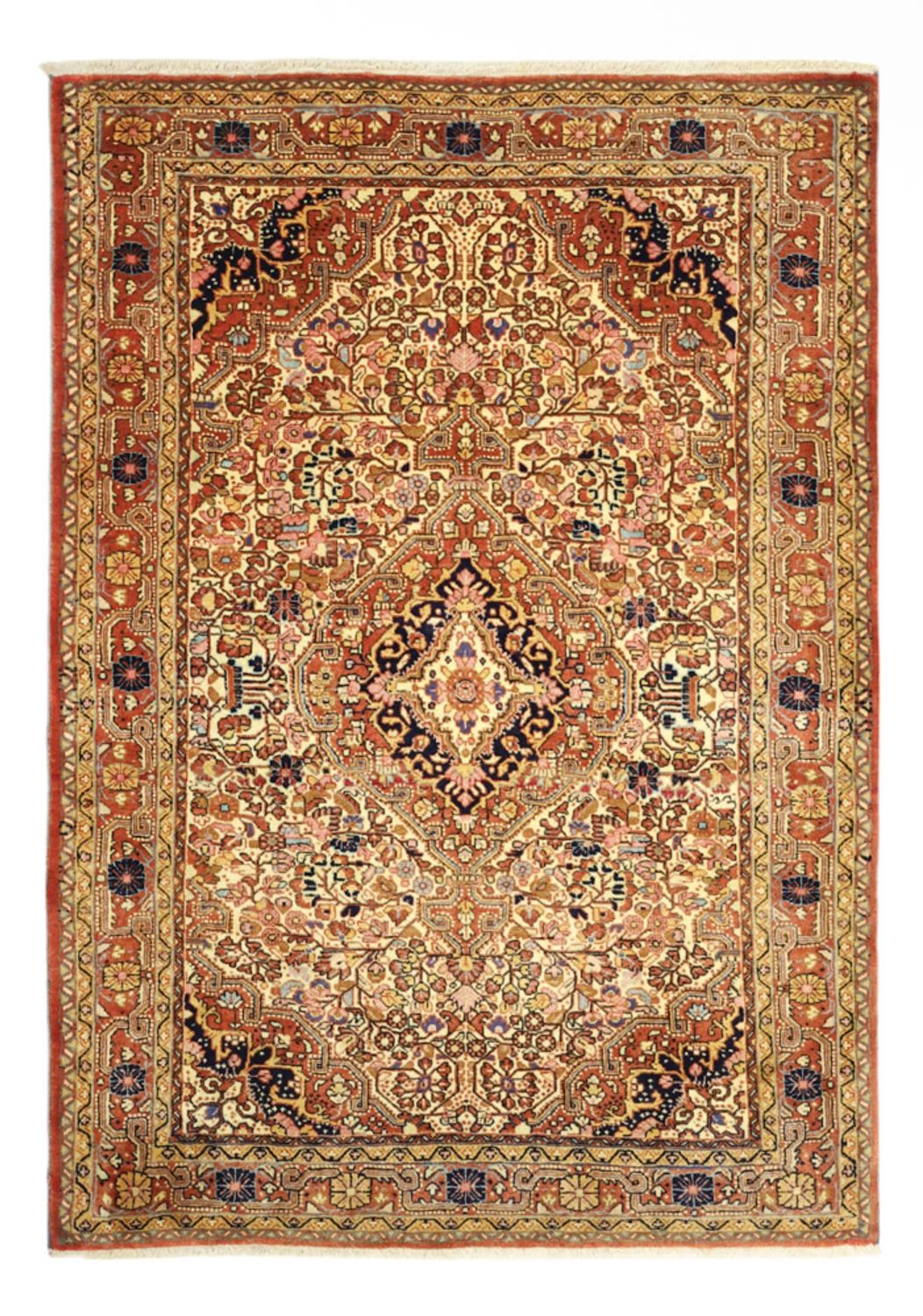 Tapis persan - Nomadic - 151 x 109 cm - beige clair