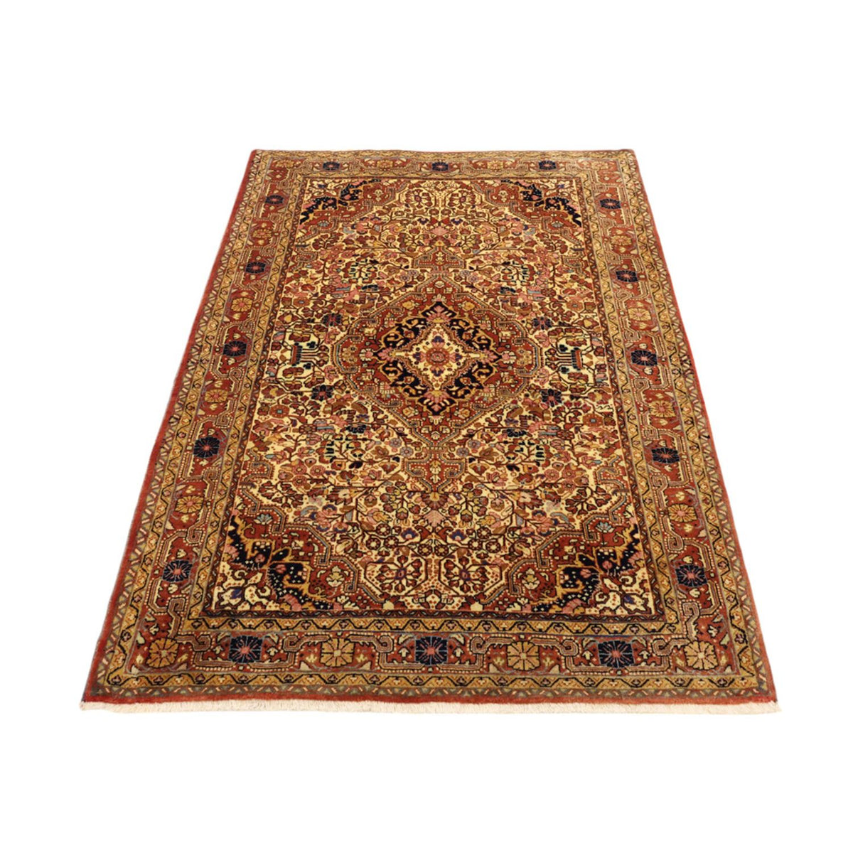 Tapis persan - Nomadic - 151 x 109 cm - beige clair