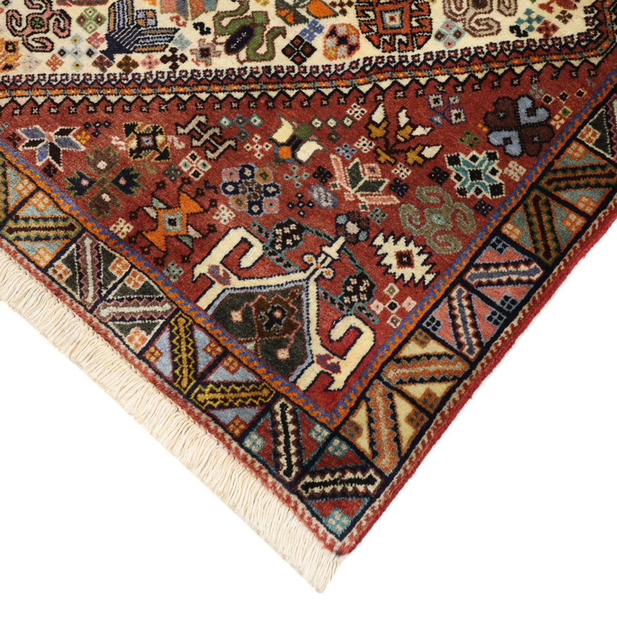 Tapis persan - Nomadic - 147 x 102 cm - multicolore