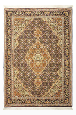 Tapis persan - Tabriz - Royal - 152 x 104 cm - beige foncé