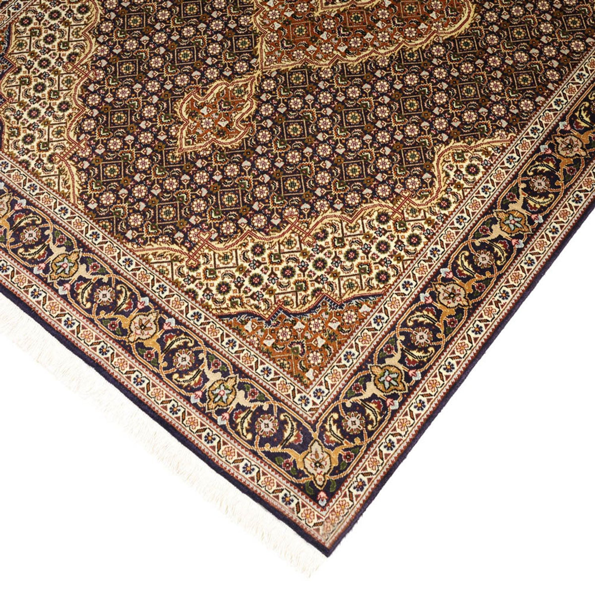 Tapis persan - Tabriz - Royal - 152 x 104 cm - beige foncé