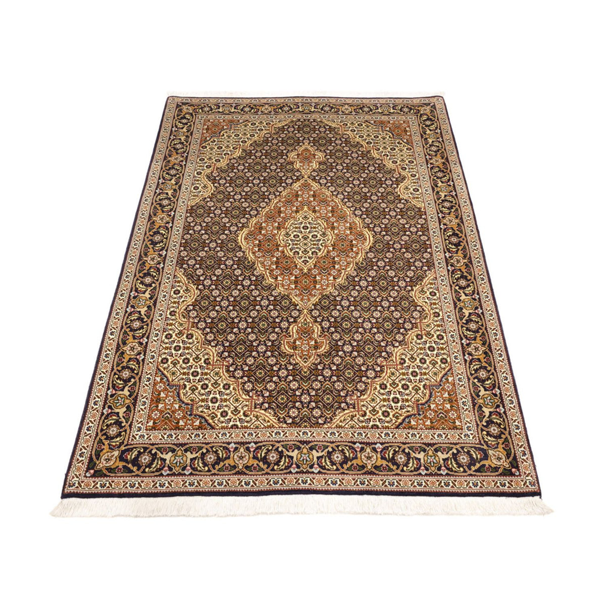 Tapis persan - Tabriz - Royal - 152 x 104 cm - beige foncé