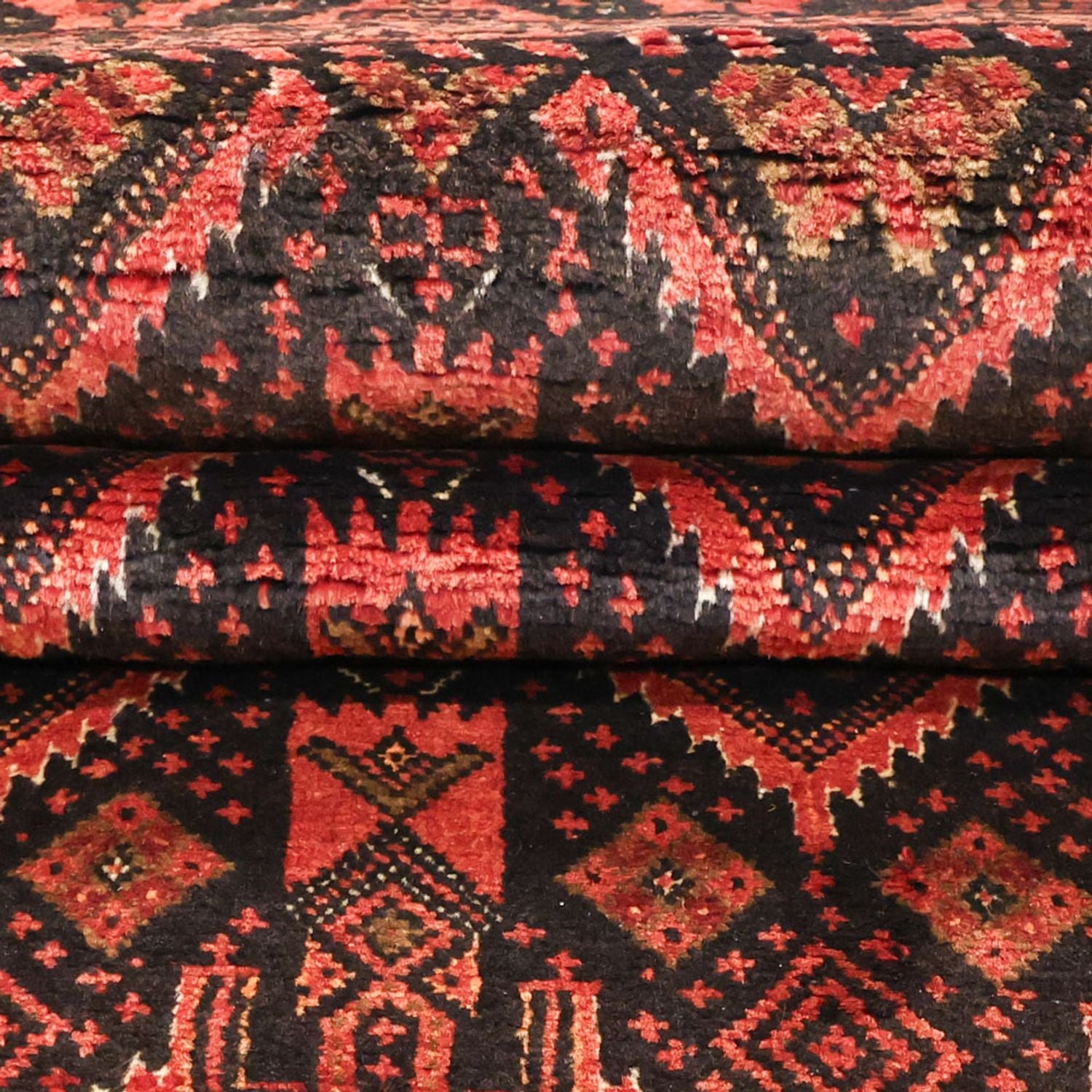 Tapis de couloir Tapis Belutsch - 205 x 105 cm - rouge foncé