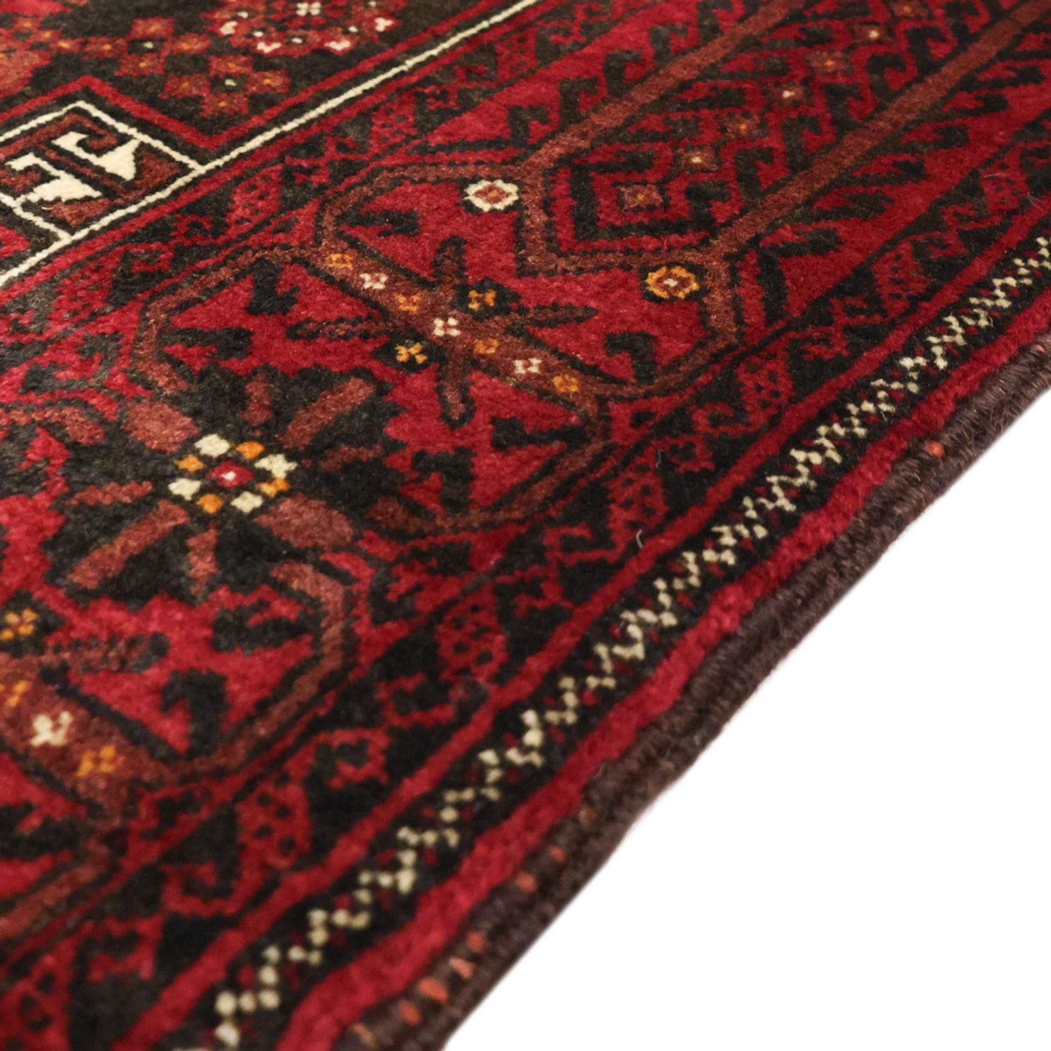 Tapis de couloir Tapis Belutsch - 210 x 105 cm - rouge foncé