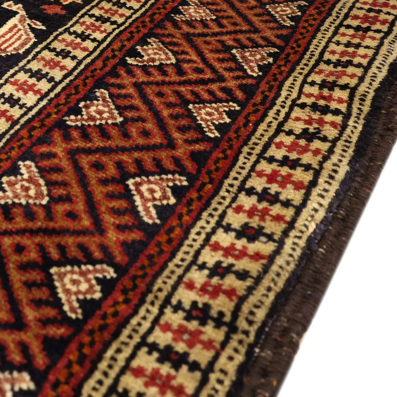 Tapis de couloir Tapis Belutsch - 193 x 100 cm - terracotta