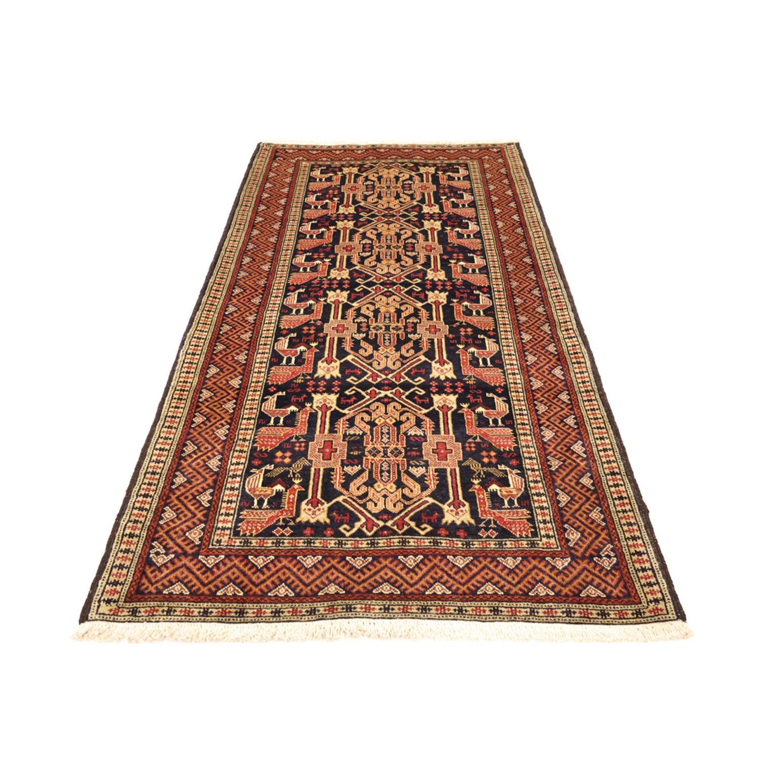 Tapis de couloir Tapis Belutsch - 193 x 100 cm - terracotta