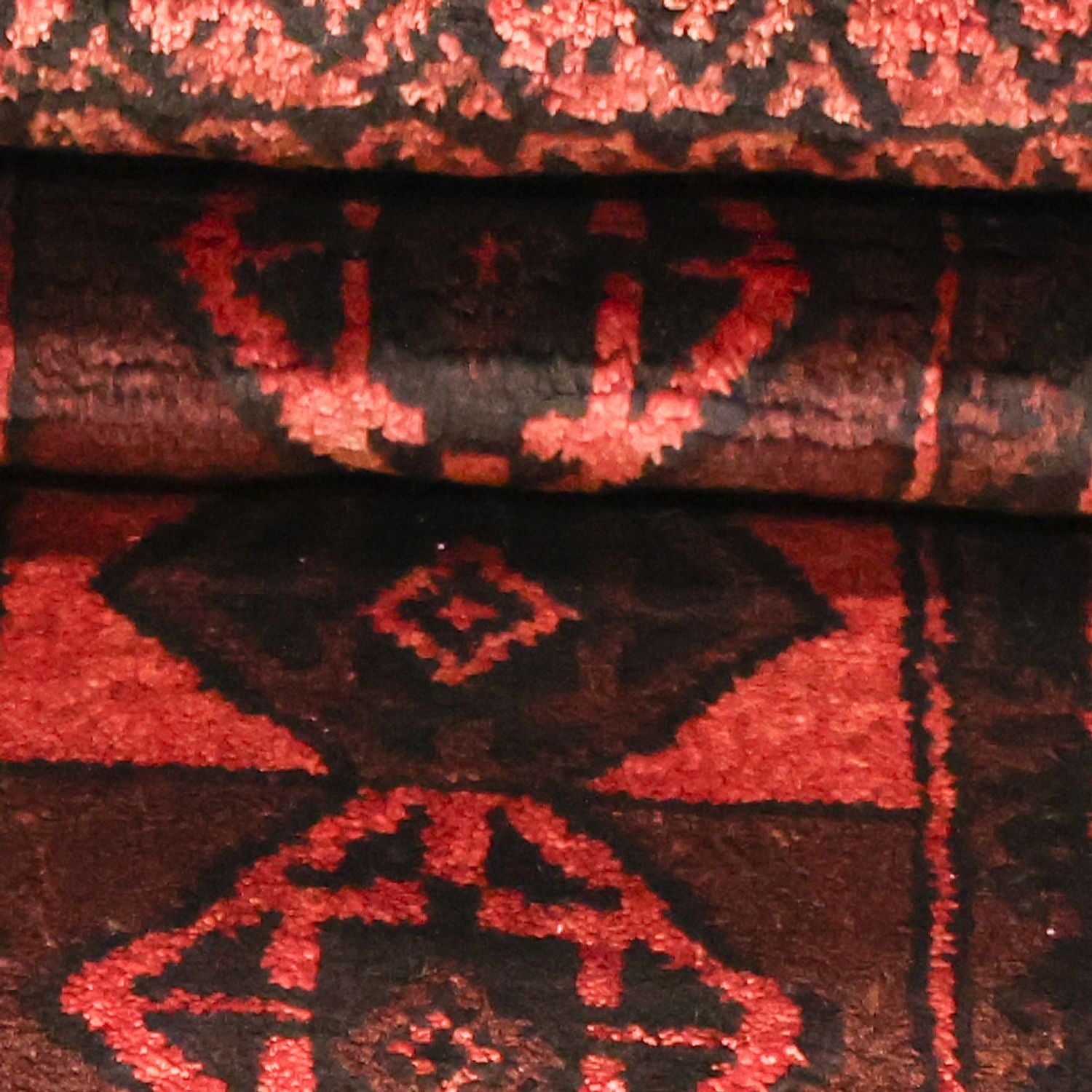 Tapis Belutsch - 205 x 117 cm - rouge foncé