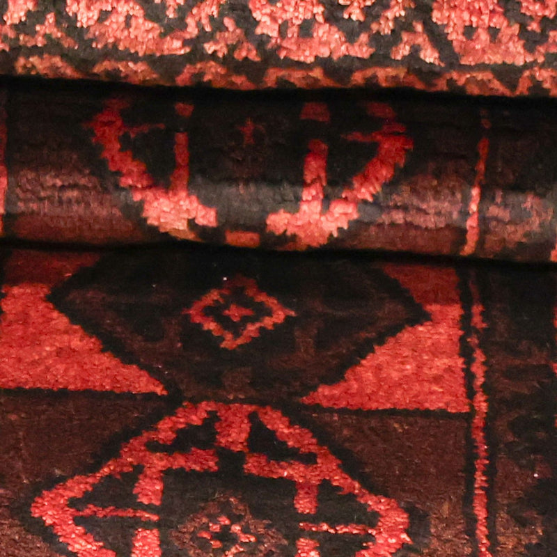 Tapis Belutsch - 205 x 117 cm - rouge foncé