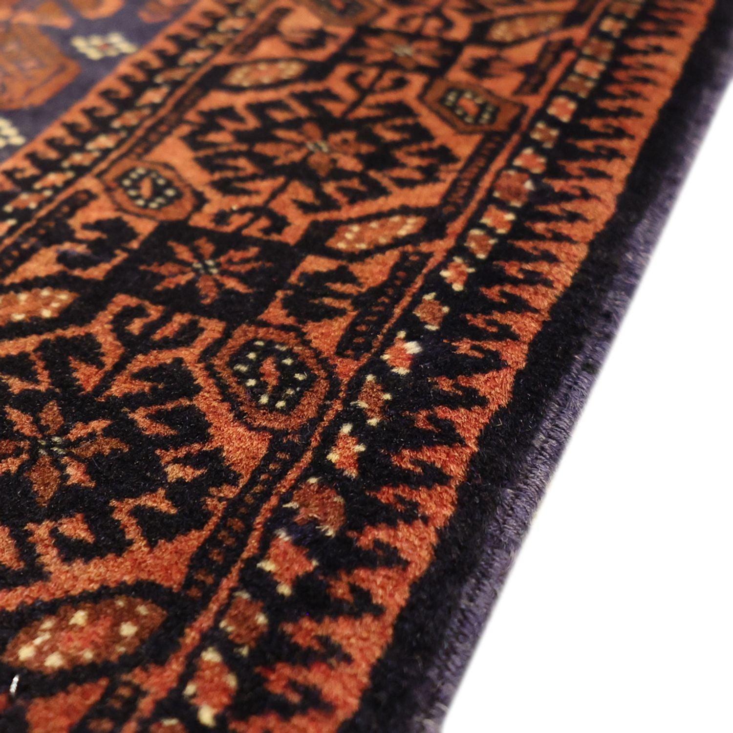 Tapis de couloir Tapis Belutsch - 185 x 100 cm - bleu foncé