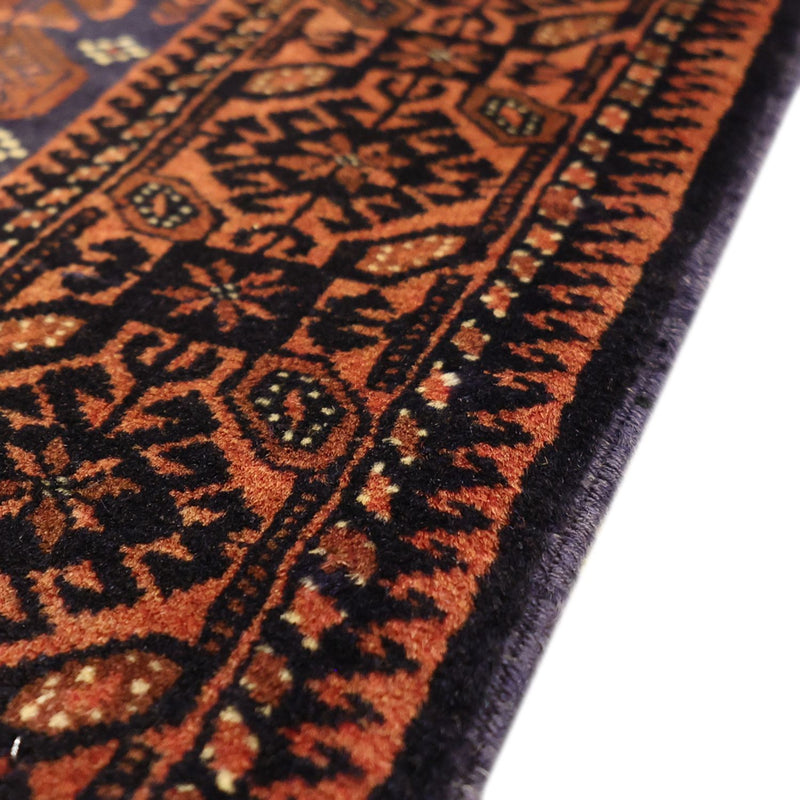 Tapis de couloir Tapis Belutsch - 185 x 100 cm - bleu foncé