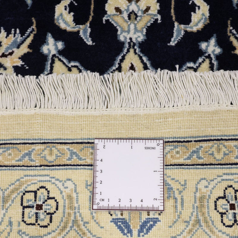 Tapis persan - Nain - Royal - 152 x 87 cm - bleu foncé