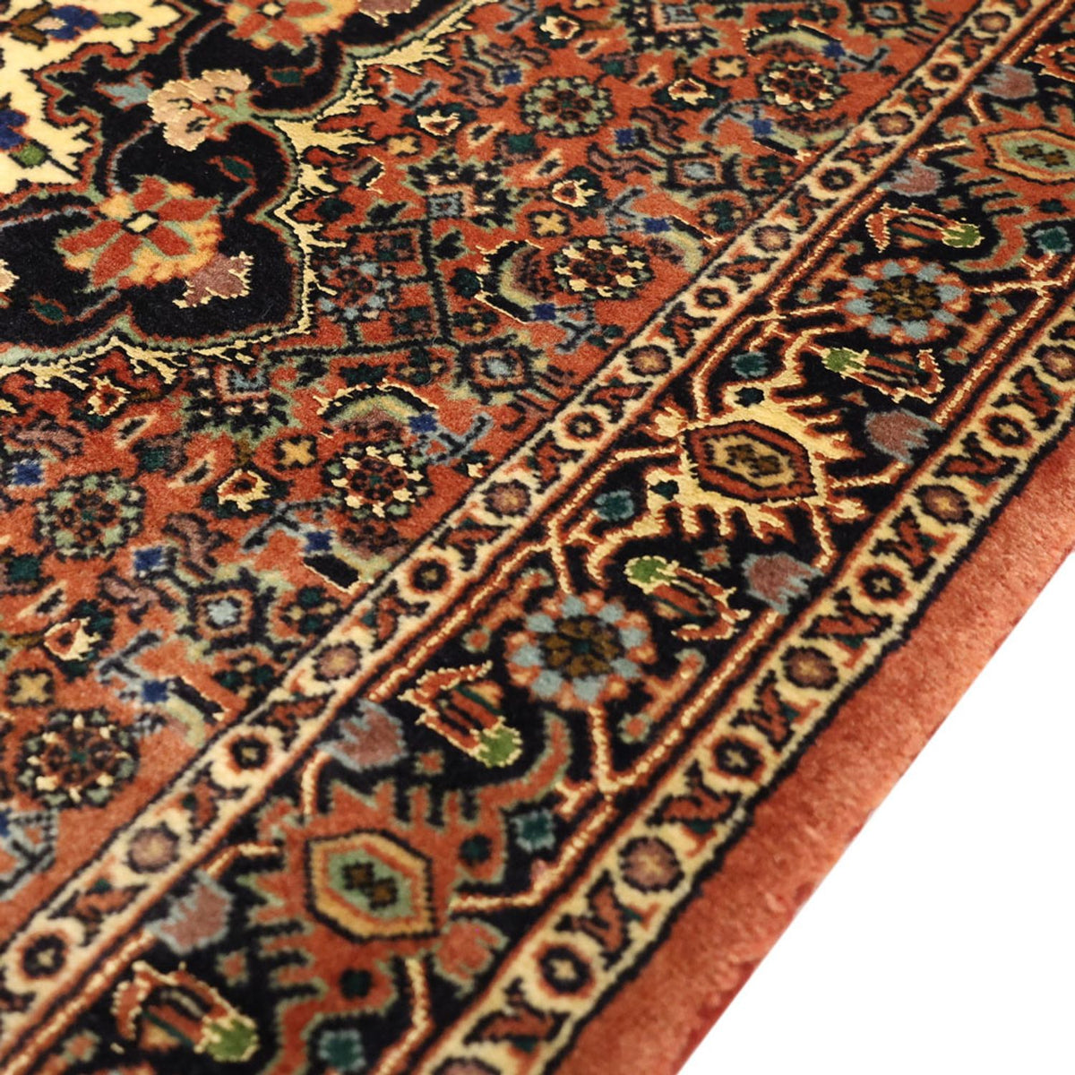 Tapis persan - Bidjar - 136 x 70 cm - beige foncé