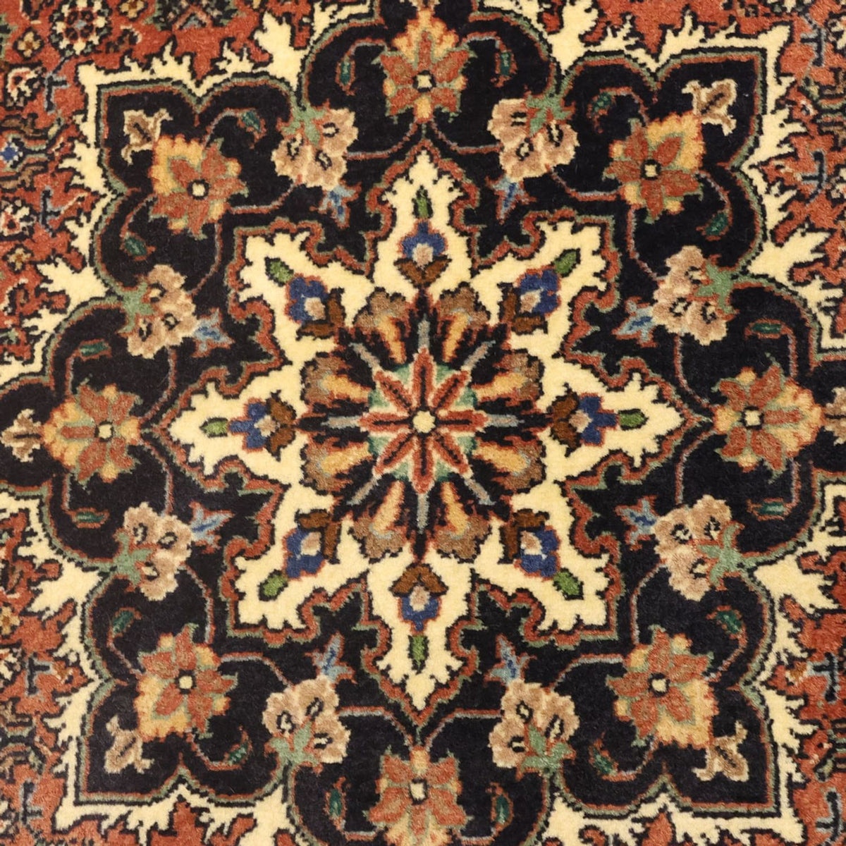 Tapis persan - Bidjar - 140 x 69 cm - beige foncé