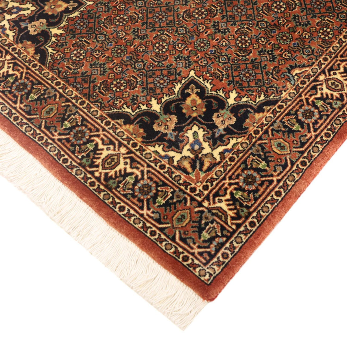 Tapis persan - Bidjar - 140 x 69 cm - beige foncé