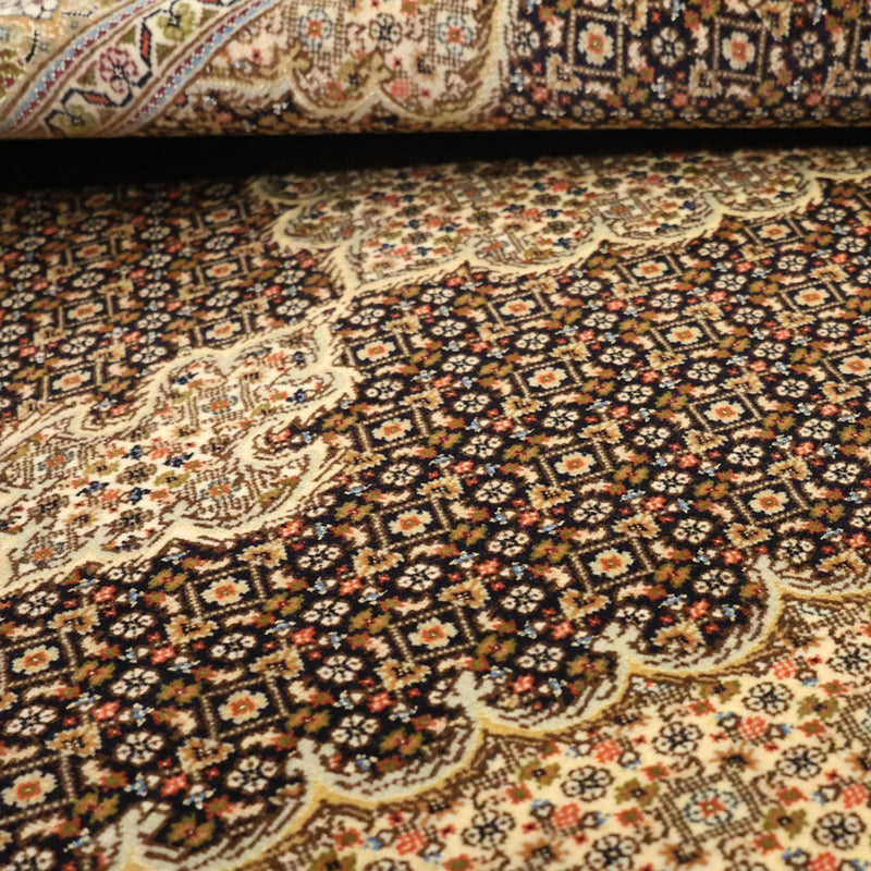 Tapis persan - Tabriz - Royal - 154 x 102 cm - beige foncé