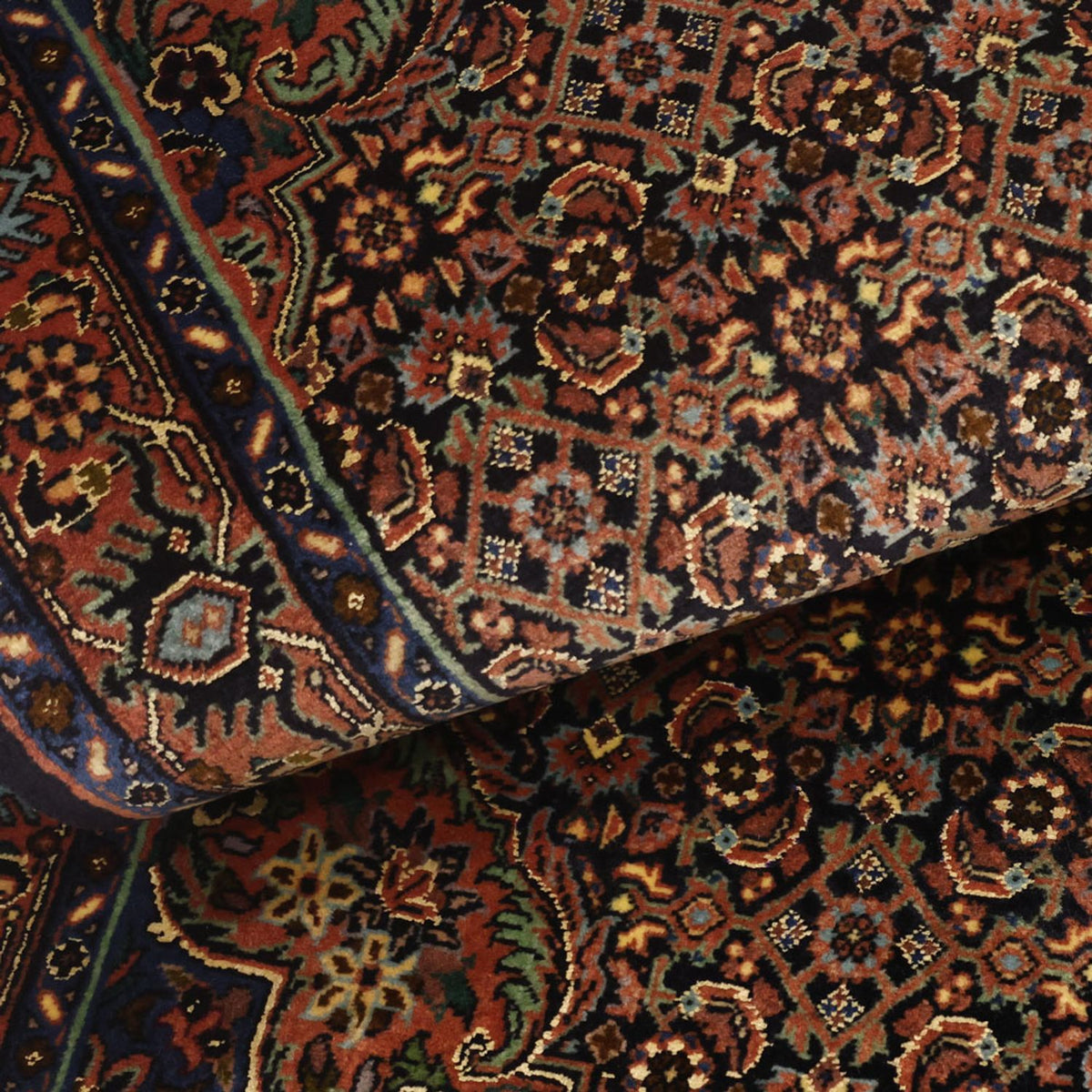 Tapis persan - Bidjar - 147 x 69 cm - beige foncé