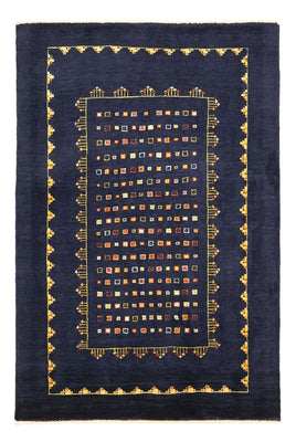 Tapis Gabbeh - Persan Kashkuli - 119 x 81 cm - bleu foncé