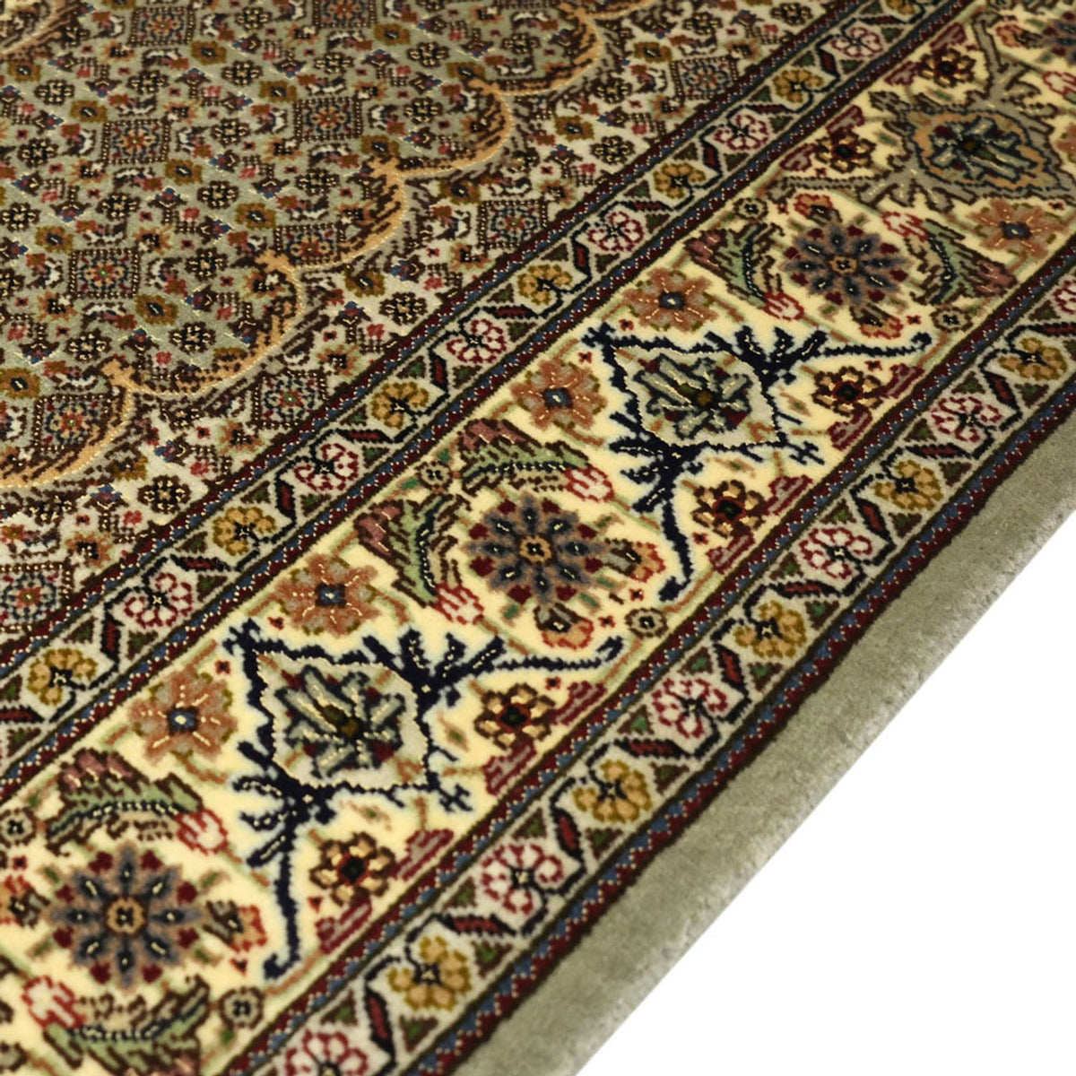 Tapis persan - Tabriz - Royal - 149 x 100 cm - vert olive