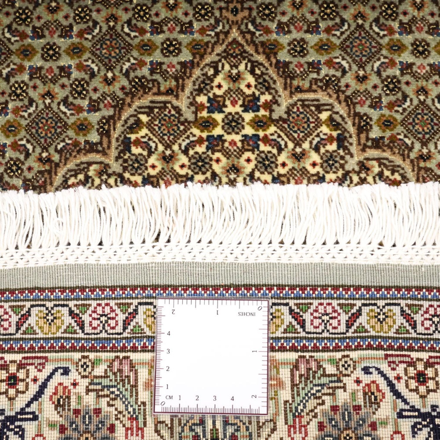Tapis persan - Tabriz - Royal - 149 x 100 cm - vert olive