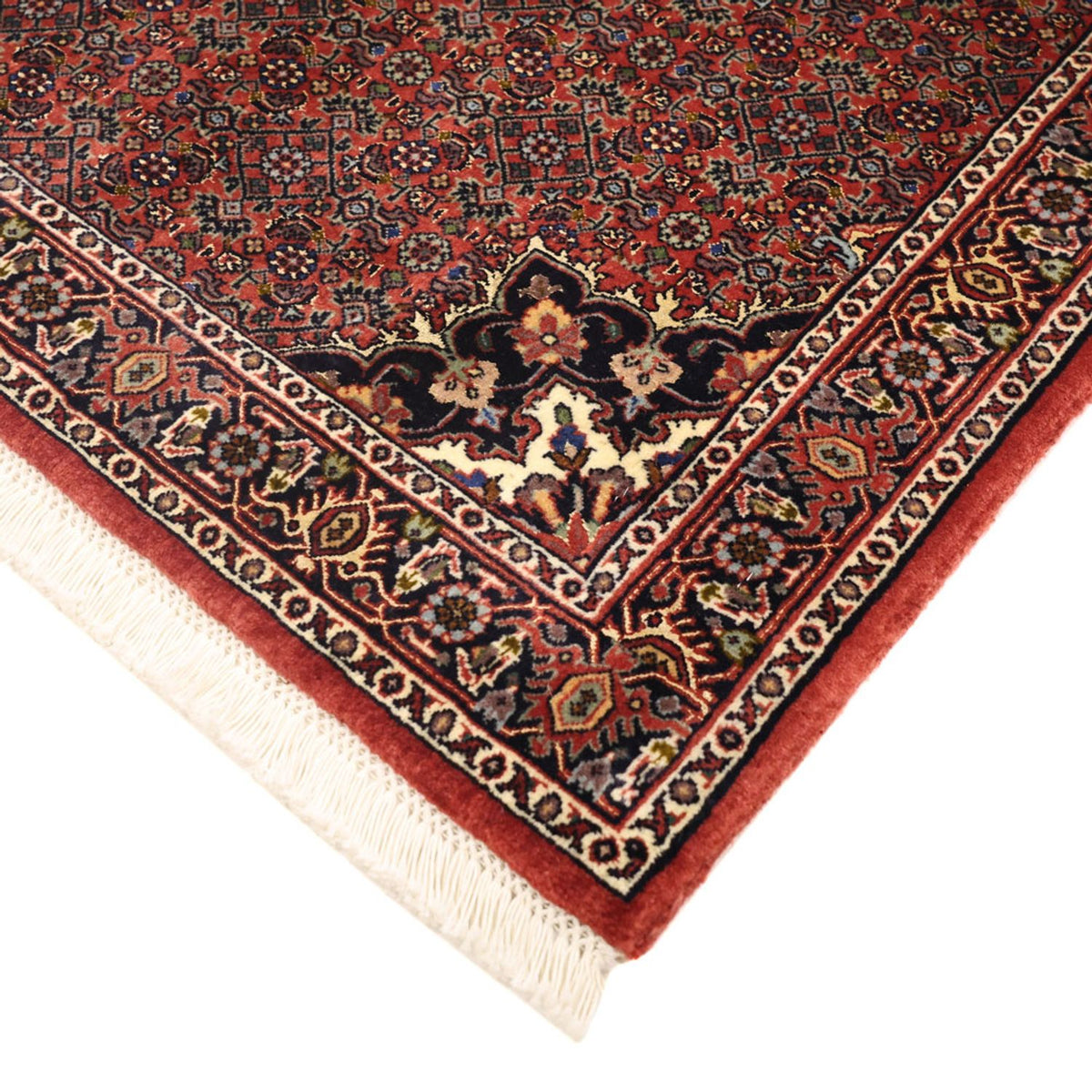 Tapis persan - Bidjar - 147 x 92 cm - rouge foncé