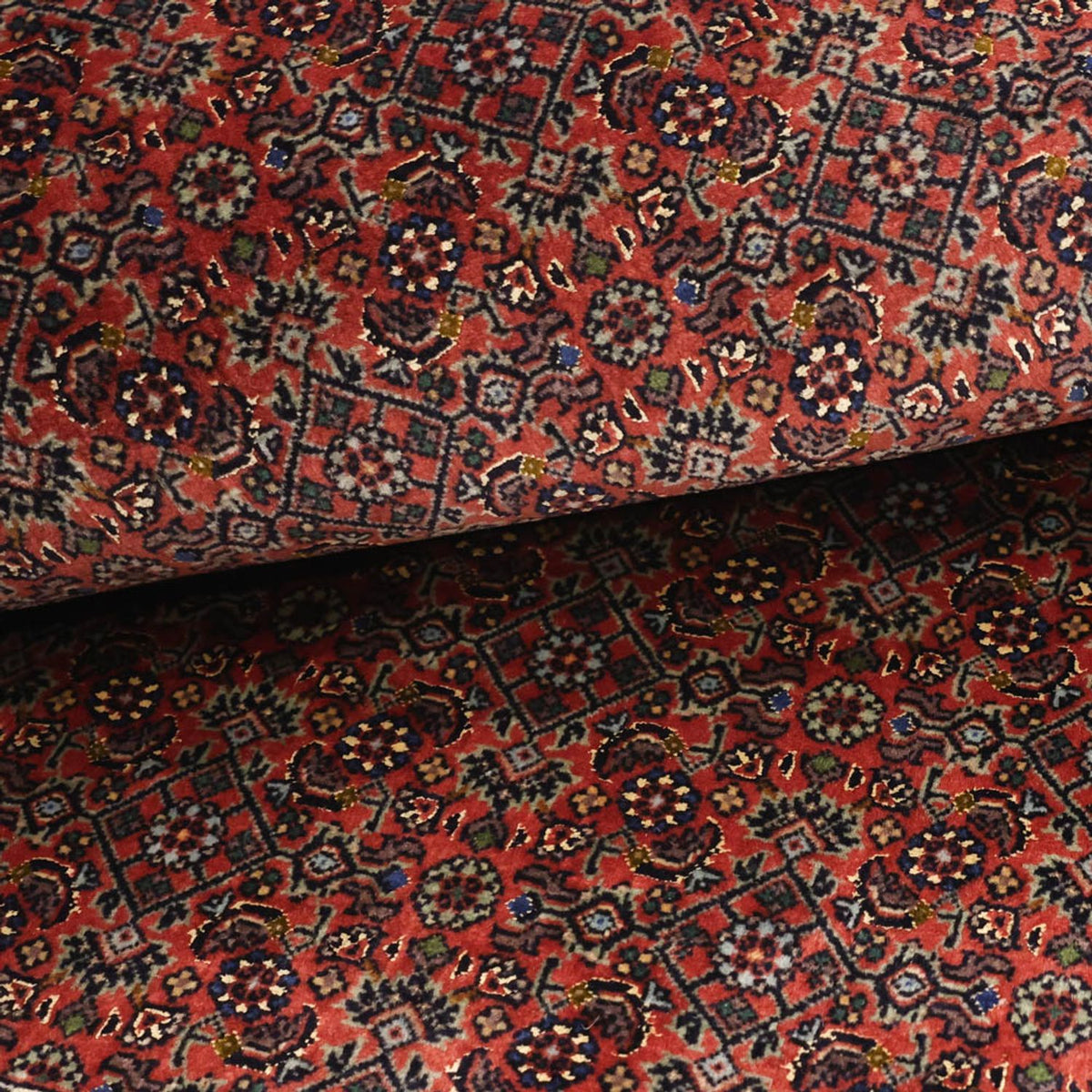 Tapis persan - Bidjar - 147 x 92 cm - rouge foncé