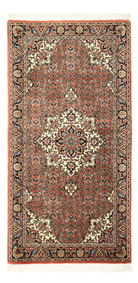 Tapis persan - Bidjar - 141 x 71 cm - rouge foncé