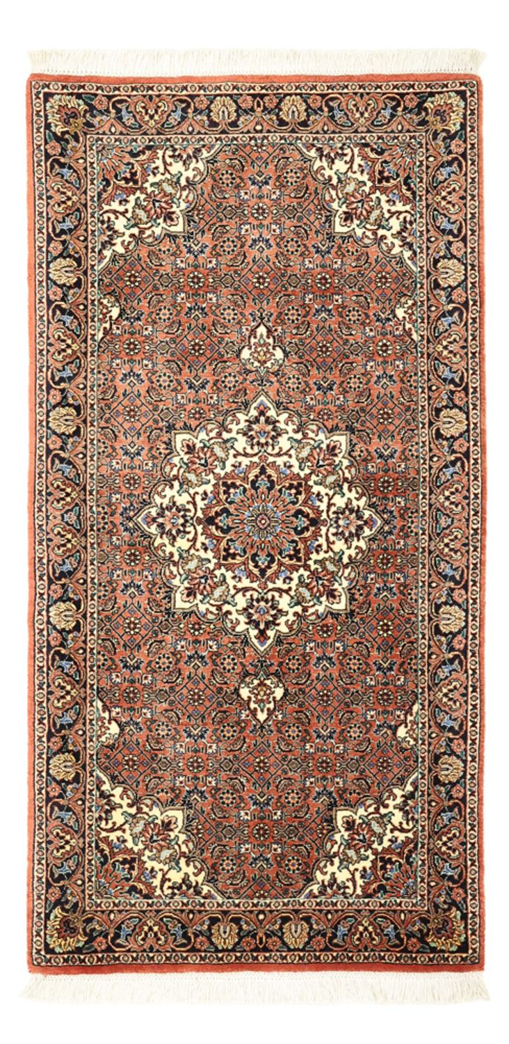 Tapis persan - Bidjar - 141 x 71 cm - rouge foncé