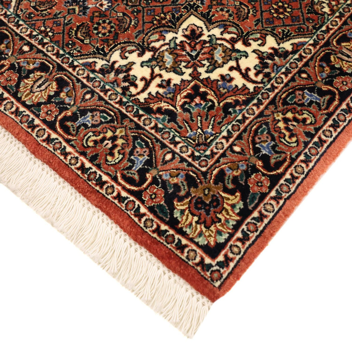 Tapis persan - Bidjar - 141 x 71 cm - rouge foncé