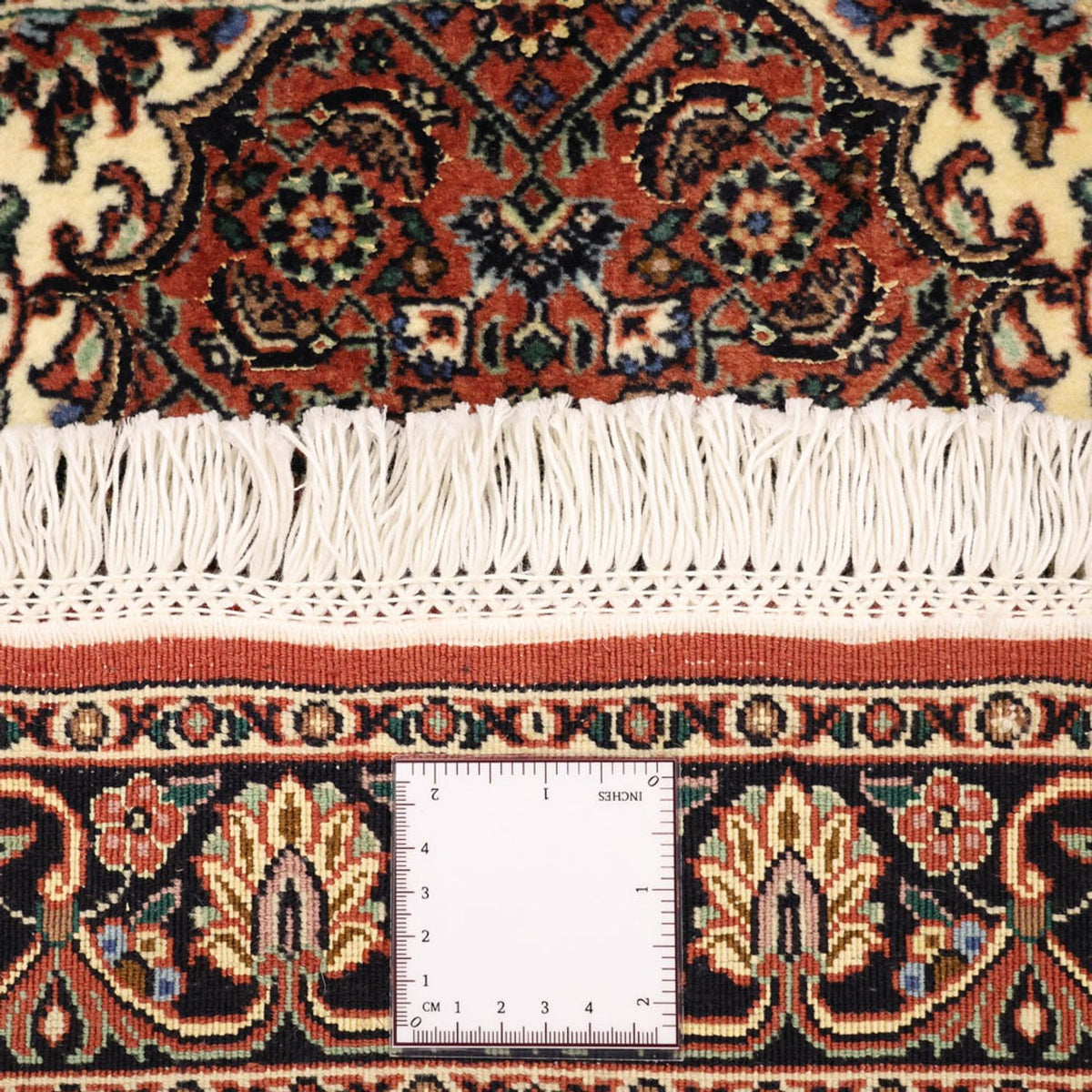 Tapis persan - Bidjar - 141 x 71 cm - rouge foncé