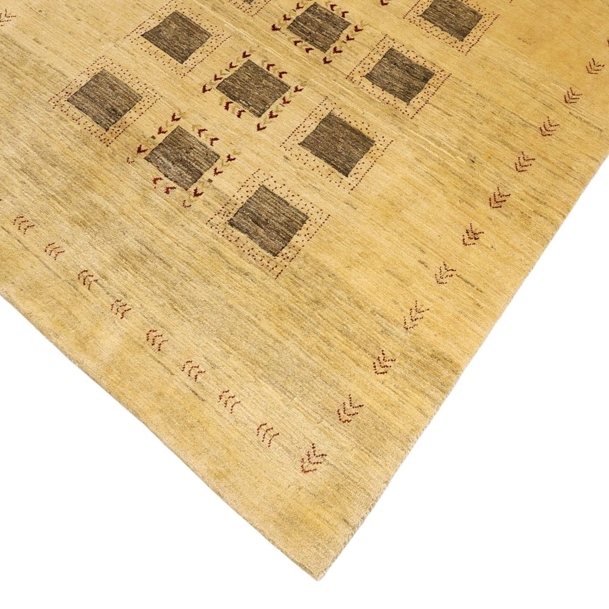 Tapis Gabbeh - Persan Kashkuli - 190 x 116 cm - beige