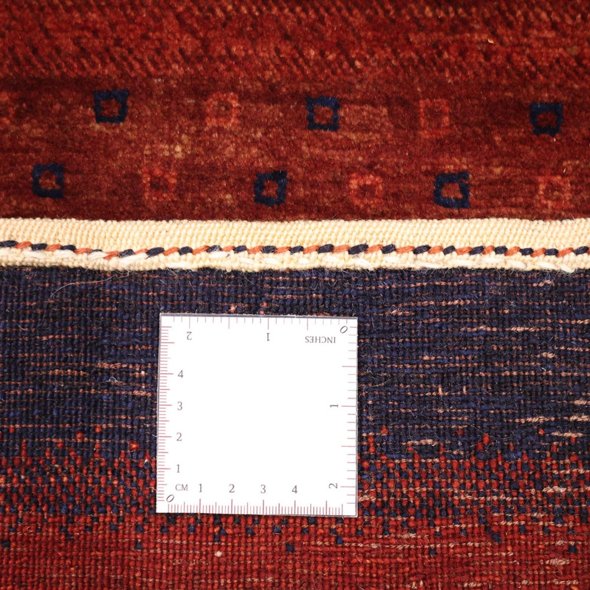 Tapis Gabbeh - Persan Kashkuli - 97 x 74 cm - rouge foncé