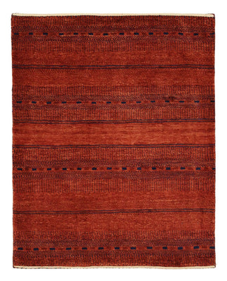 Tapis Gabbeh - Persan Kashkuli - 100 x 80 cm - rouge foncé
