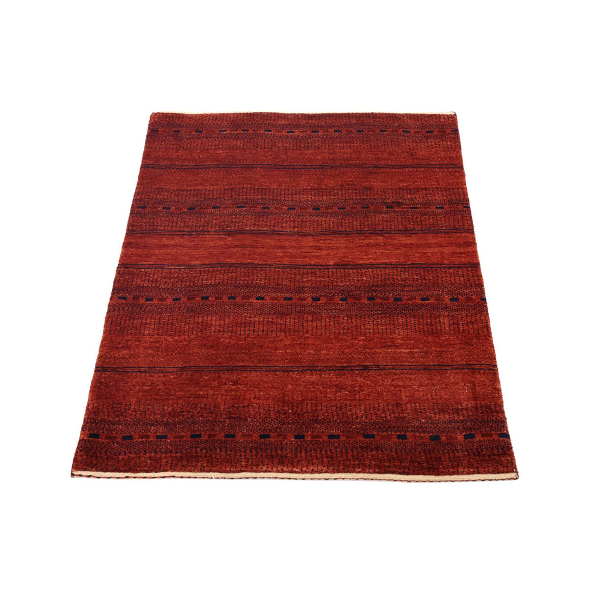 Tapis Gabbeh - Persan Kashkuli - 100 x 80 cm - rouge foncé